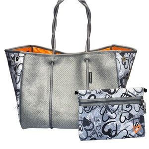 Large Neoprene Tote Wristlet Camo Brooklyn 1021